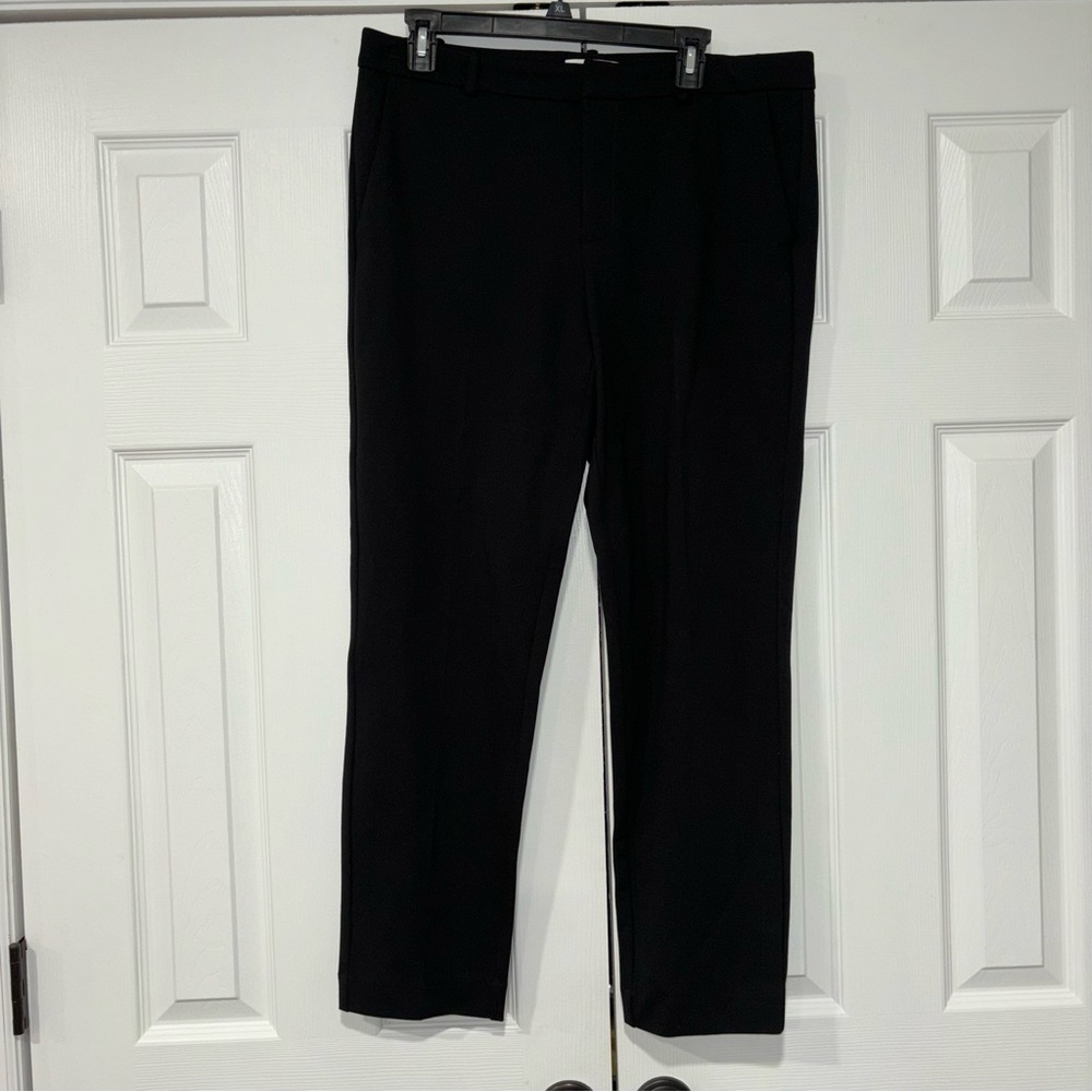 Calvin Klein Black Size 12 Trouser Dress Pants Viscose & Nylon Pockets